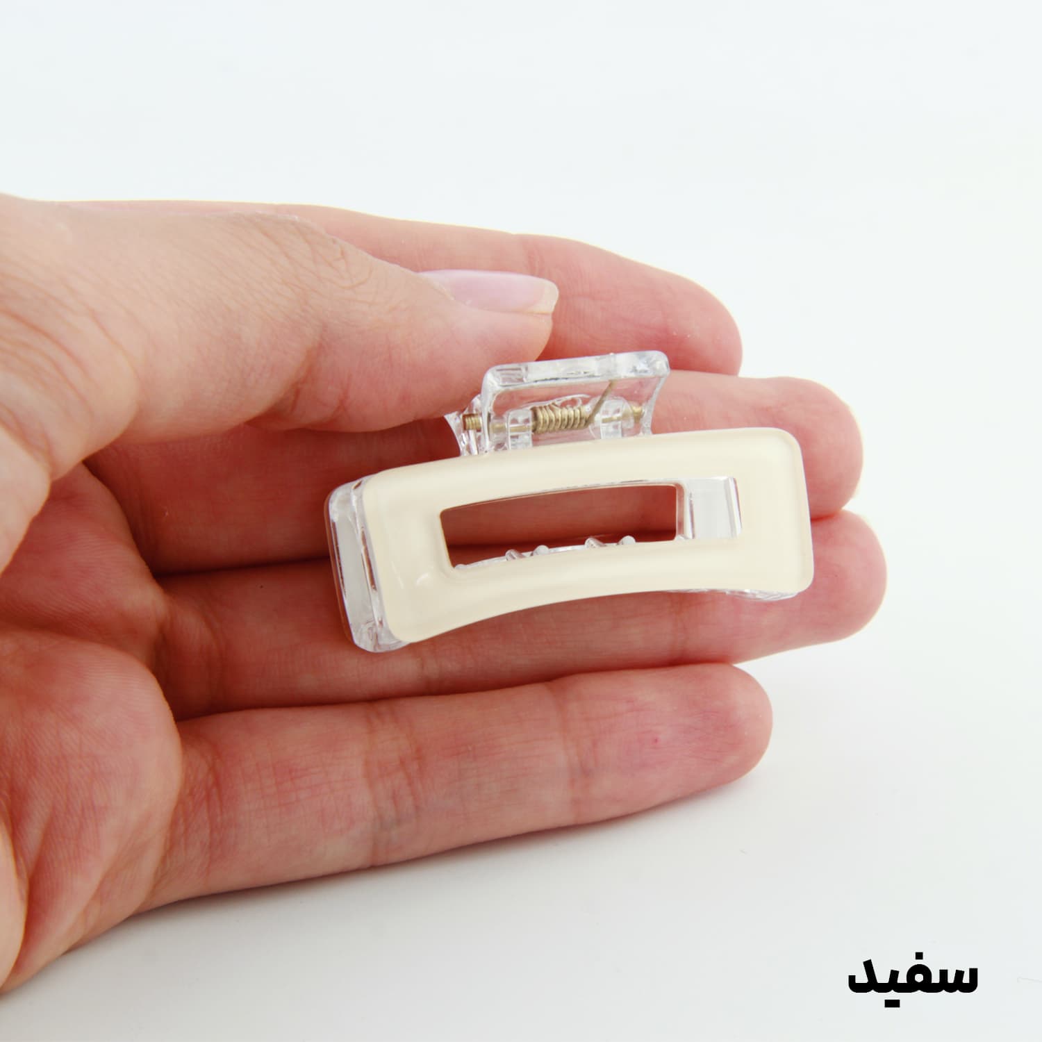 کلیپس دخترانه مدل مستطیل خطی طرح شیشه ای — تصویر ۶