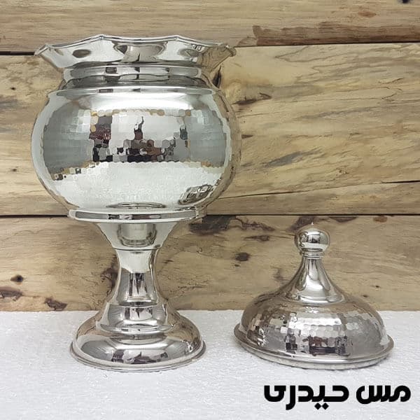 شکلات خوری مسی سفید کروم مدل اطلس — تصویر ۲