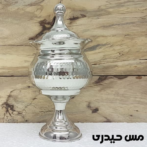 شکلات خوری مسی سفید کروم مدل اطلس