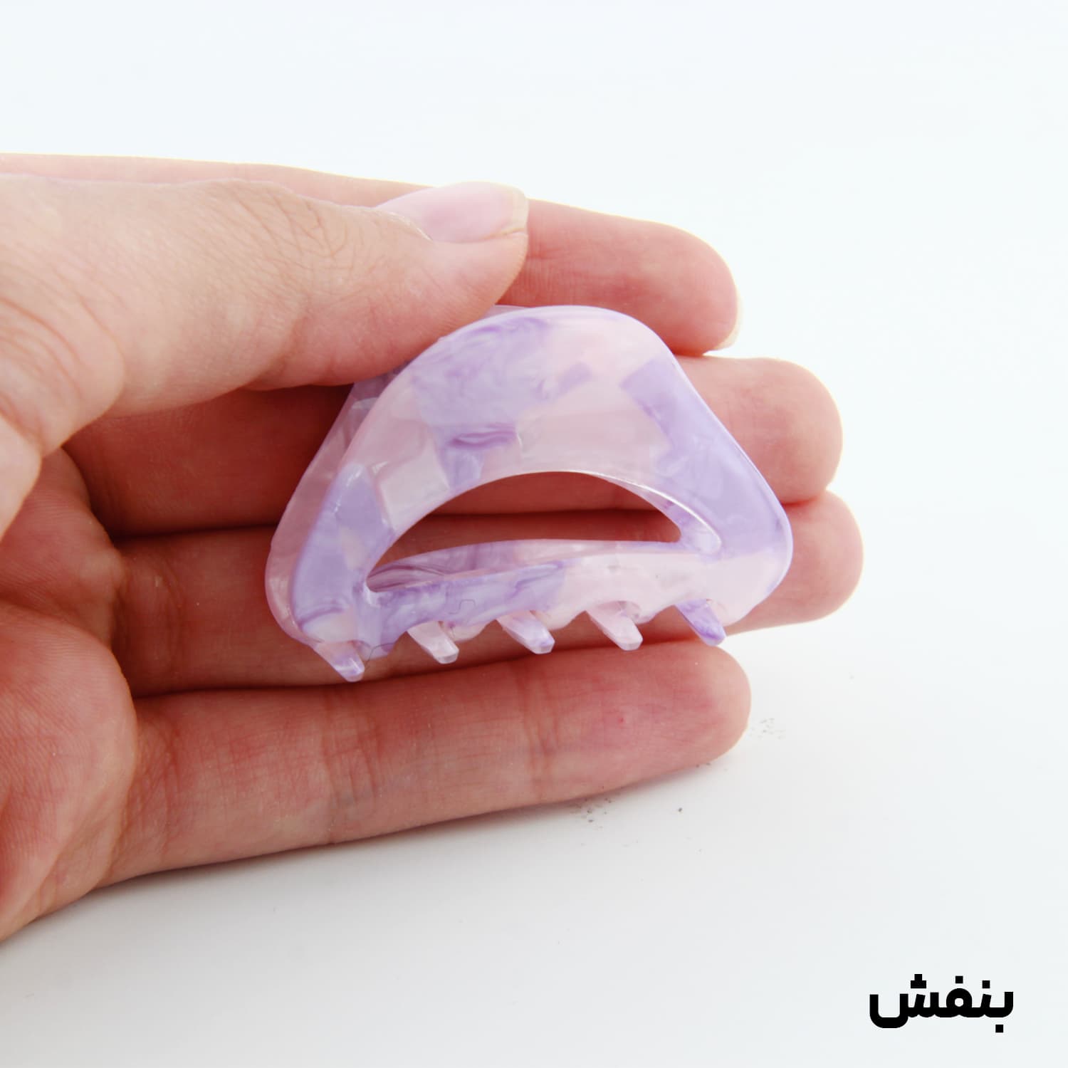 کلیپس دخترانه مدل بند انگشتی طرح مثلثی آبرنگی — تصویر ۴