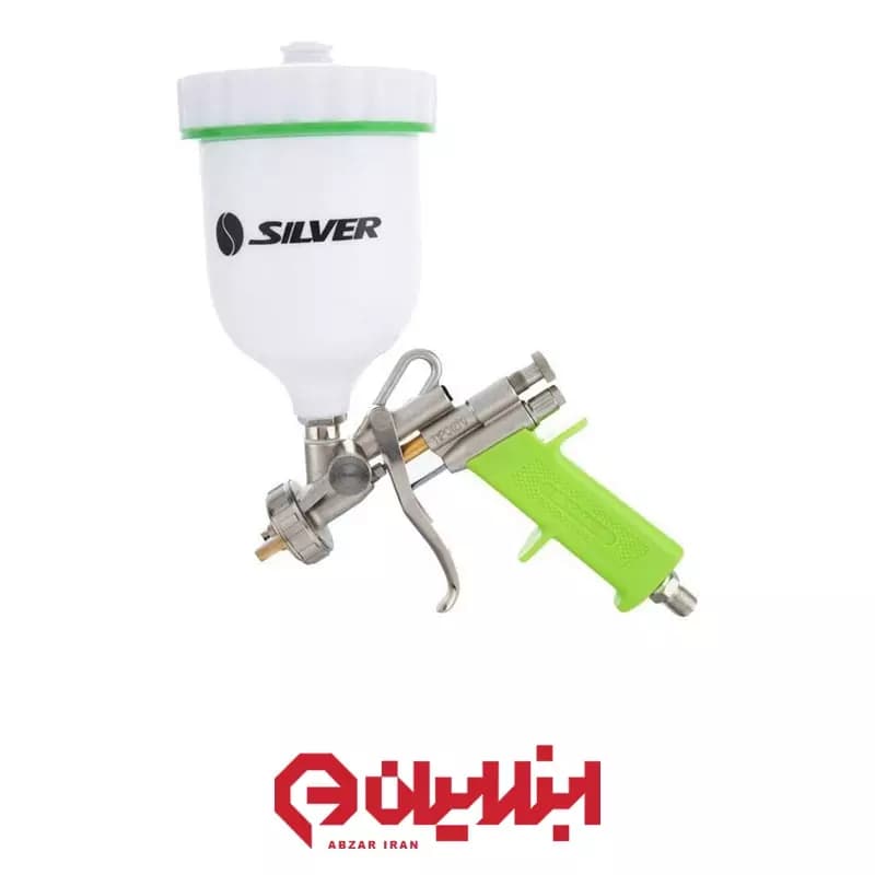 پیستوله دو تنظیم E70 با سوزن و نازل برنجی 1.8 میلیمتری سیلور مدل GTAPB011