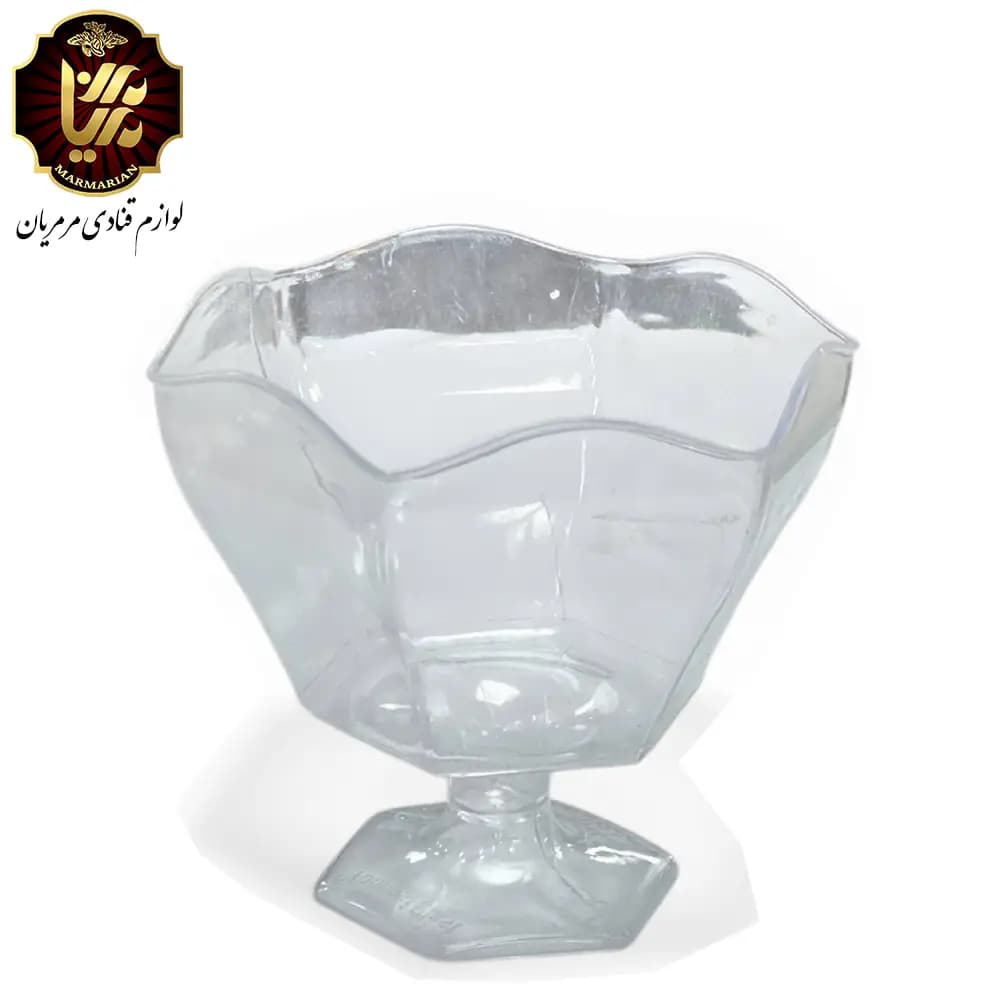 جام طلقی دسری مدل سیمین بسته 10 عددی