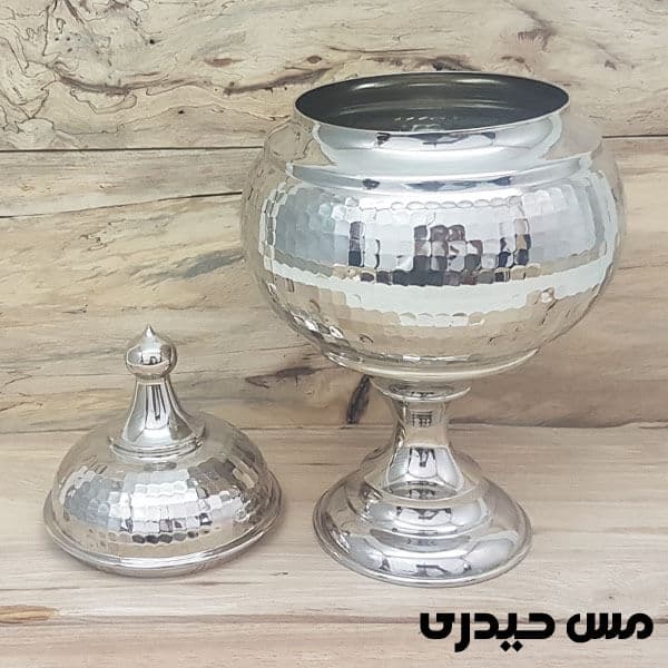 شکلات خوری مسی سفید کروم مدل آرمان — تصویر ۲