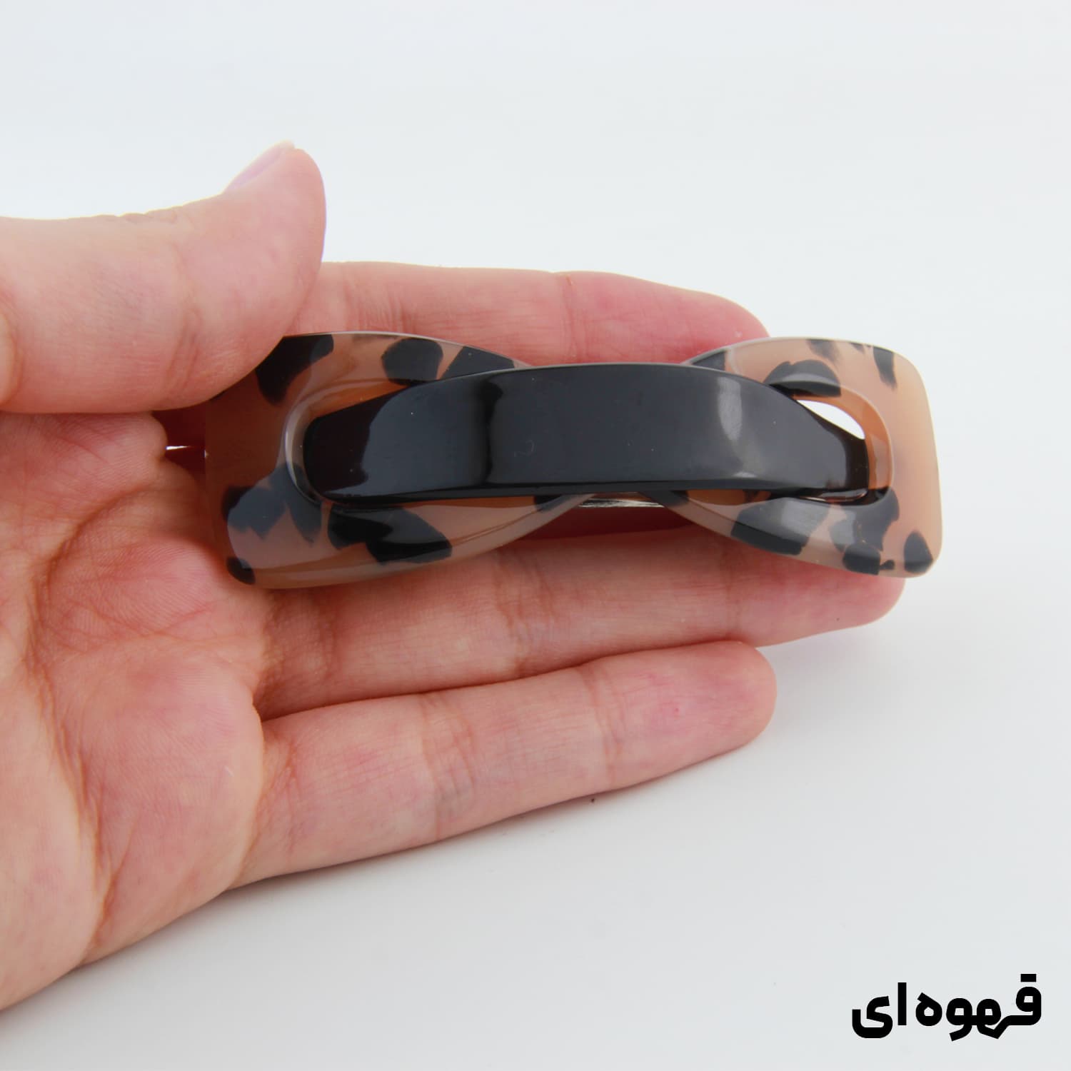 گیره مو دخترانه طرح پاپیون خال خالی — تصویر ۲