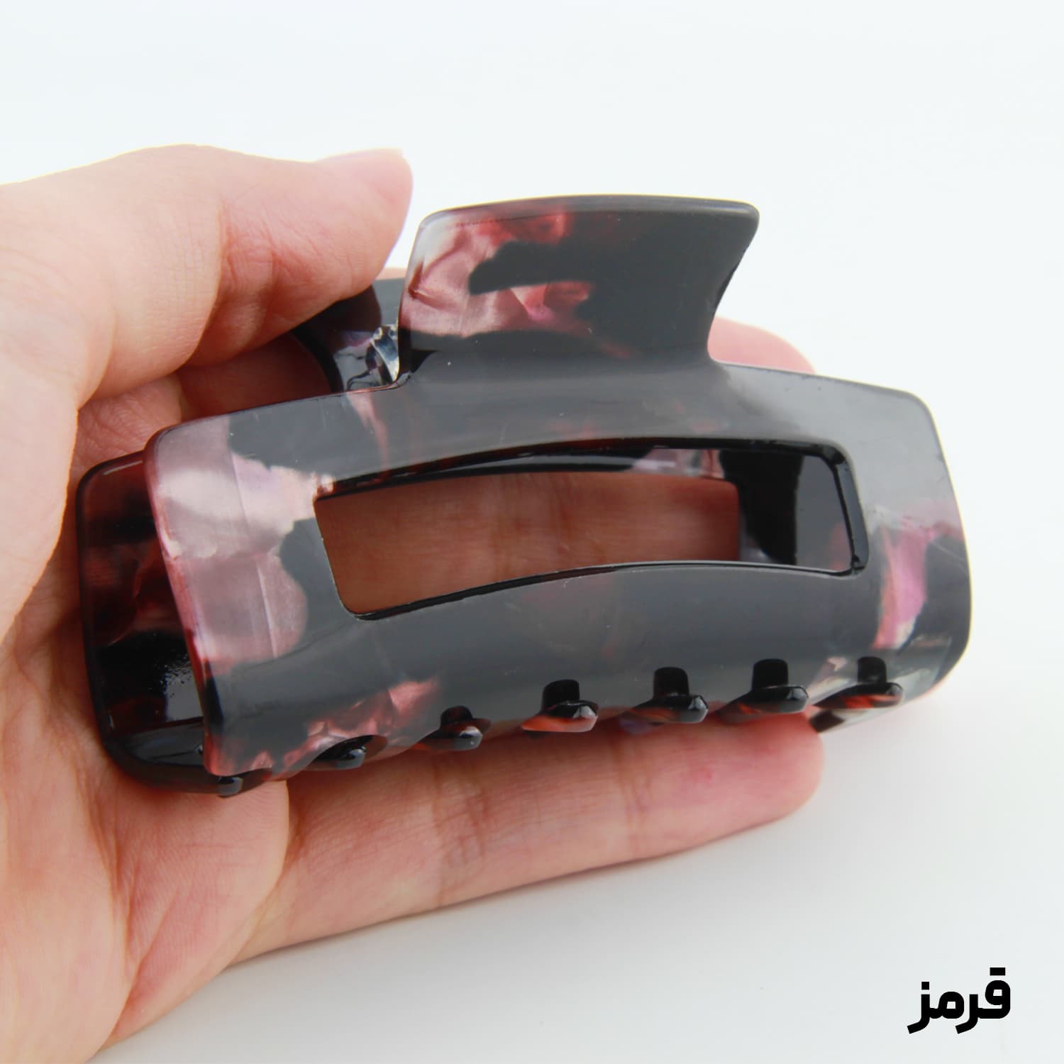 کلیپس دخترانه مدل مستطیلی آبرنگی بزرگ — تصویر ۳