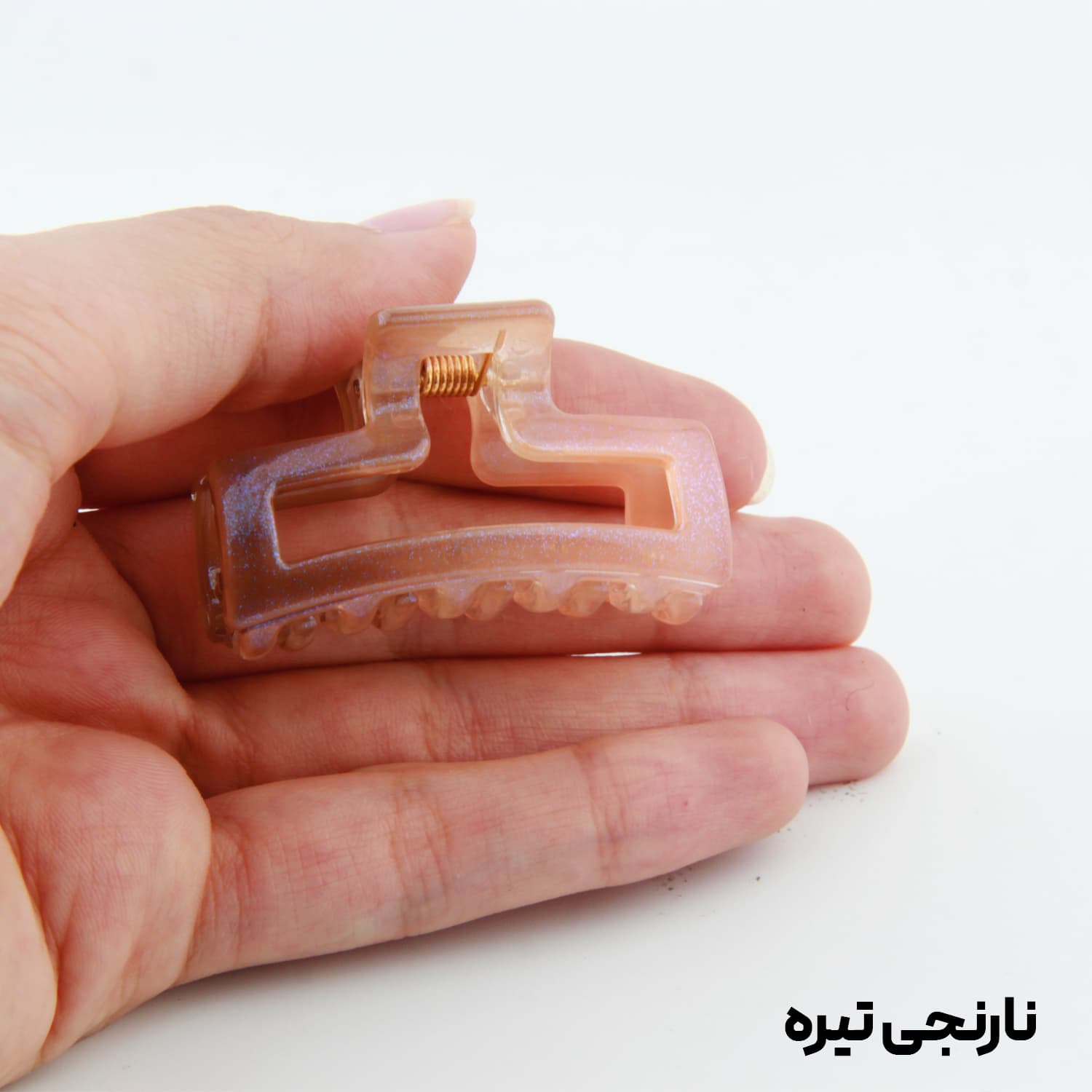 کلیپس دخترانه مدل مستطیلی کوچک دو رنگ — تصویر ۵