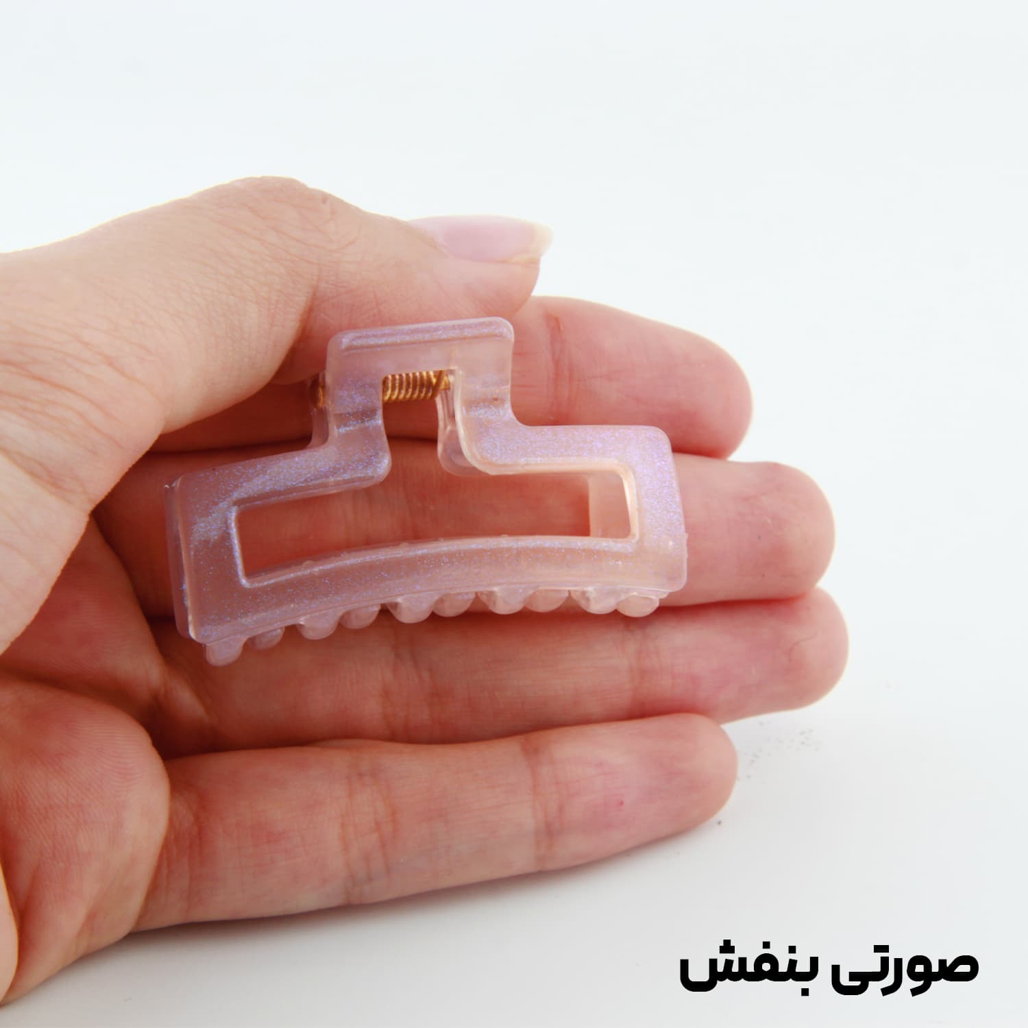 کلیپس دخترانه مدل مستطیلی کوچک دو رنگ — تصویر ۷
