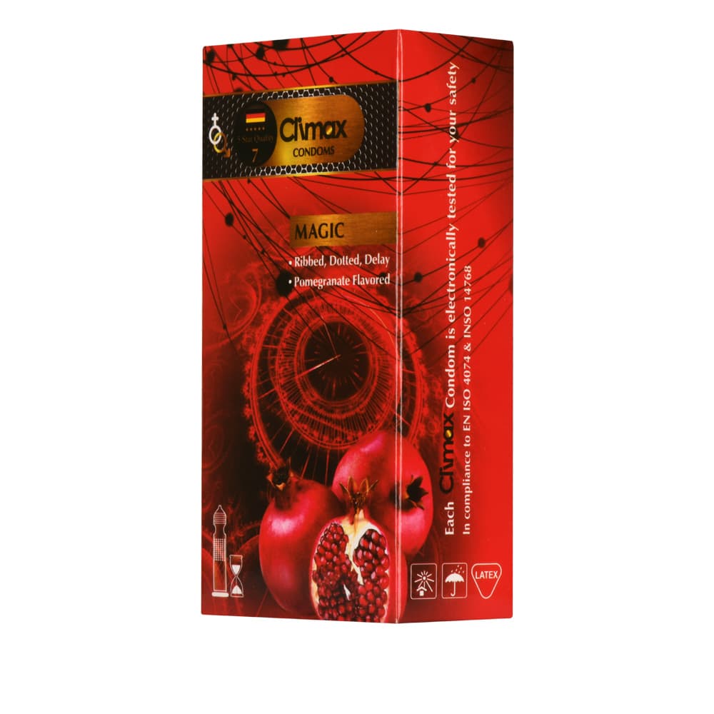 کاندوم خاردار، شیاردار و تاخیری کلایمکس مدل MAGIC (بسته 12 عددی)