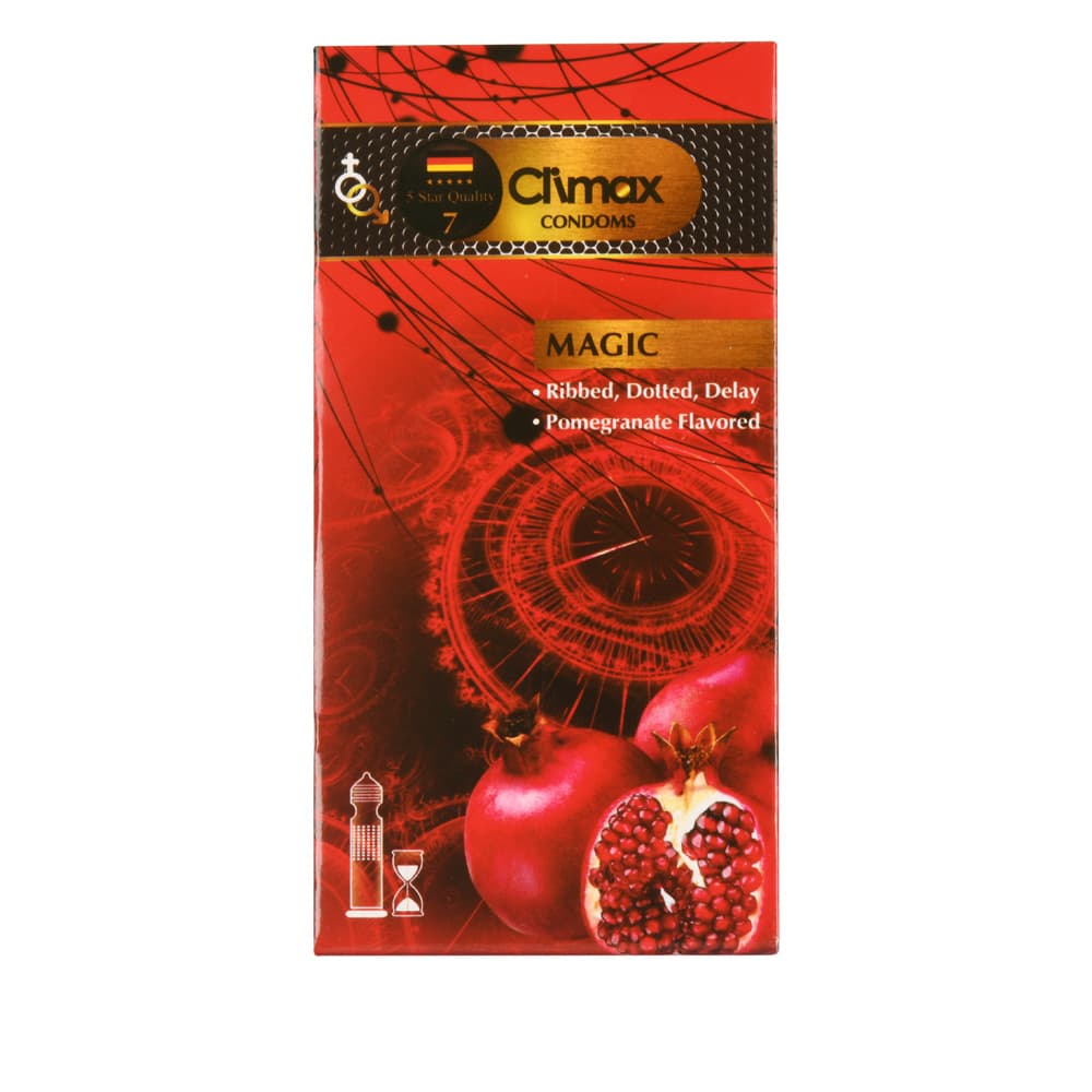 کاندوم خاردار، شیاردار و تاخیری کلایمکس مدل MAGIC (بسته 12 عددی) — تصویر ۲