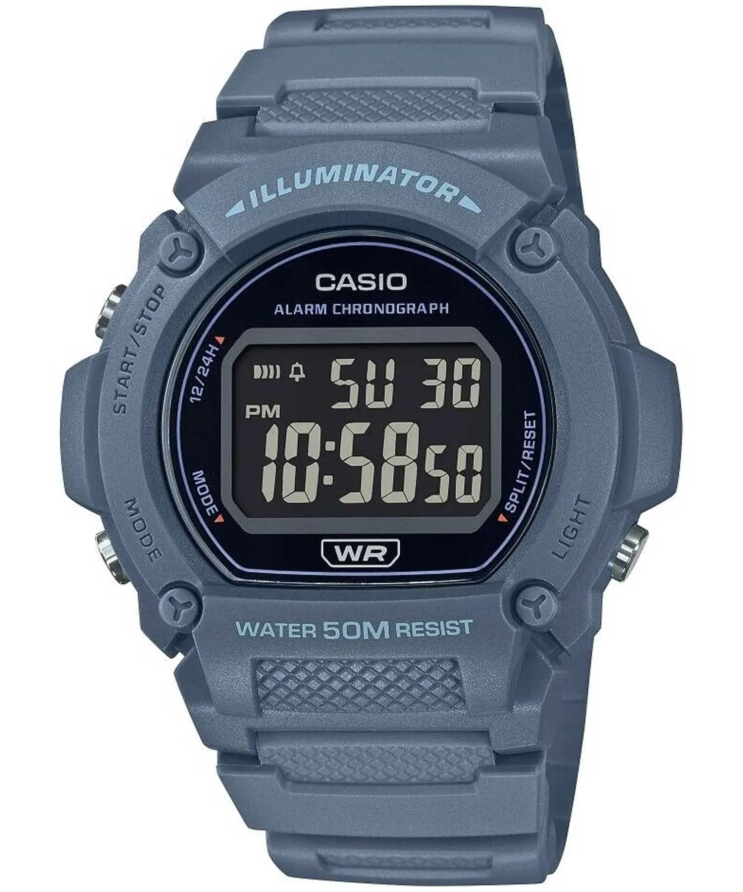 ساعت مردانه کاسیو (Casio) اصل|مدل W-219HC-2BVDF — تصویر ۱۰