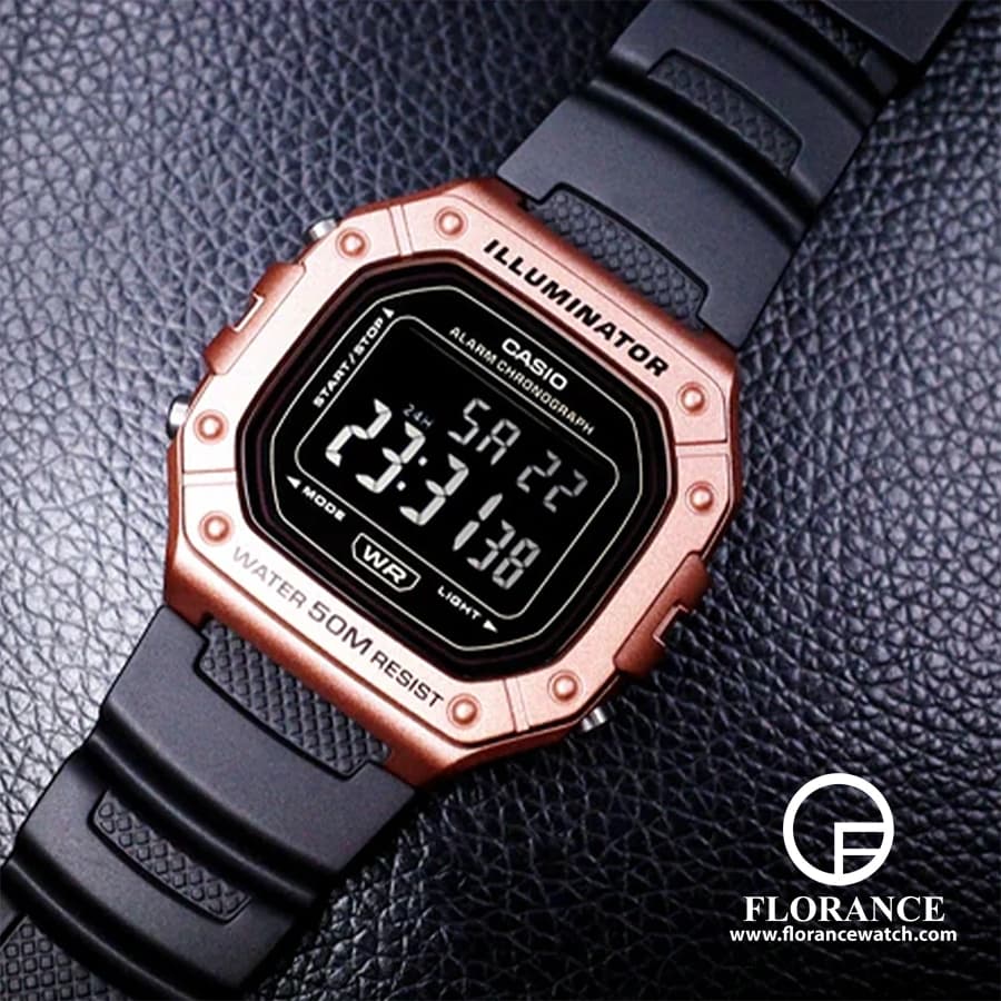 ساعت مردانه کاسیو (Casio) اصل|مدل W-218HM-5BVDF — تصویر ۱۲