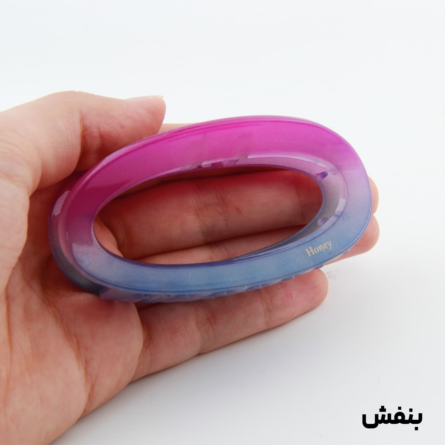 کلیپس دخترانه مدل بیضی دو رنگ — تصویر ۵