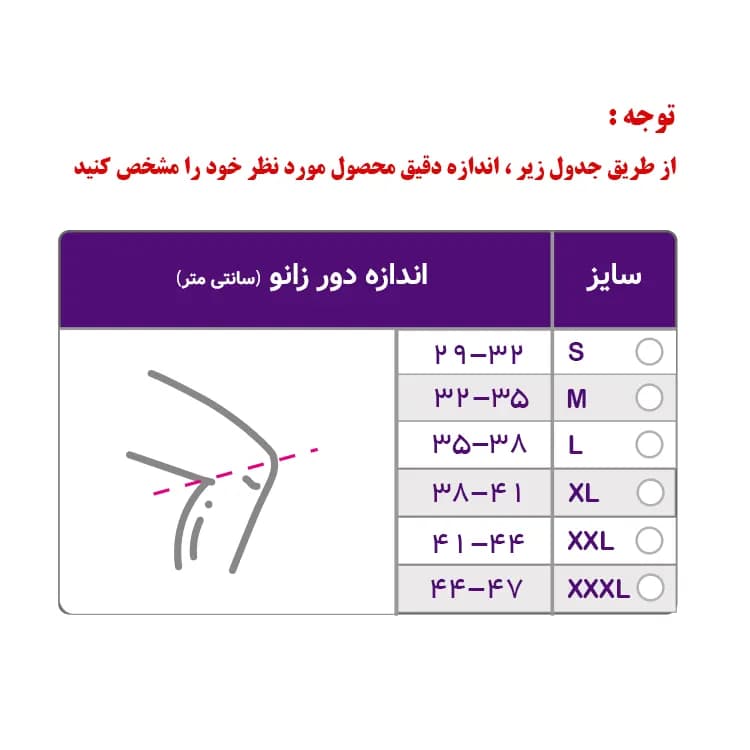 زانوبند چهار فنره نئوپرن ورنا کد V503 — تصویر ۲