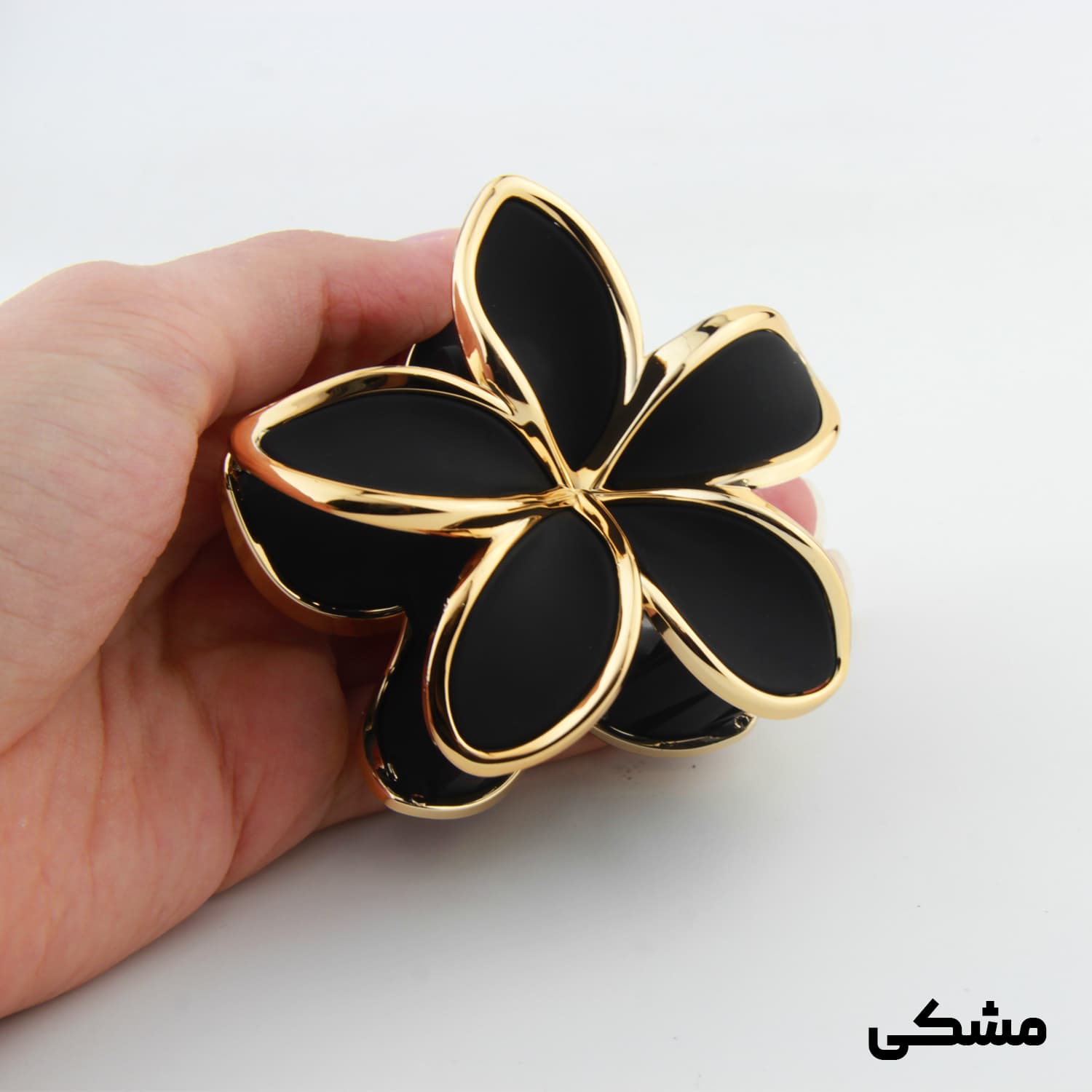 کلیپس دخترانه مدل پلومریا دور طلایی بزرگ — تصویر ۵