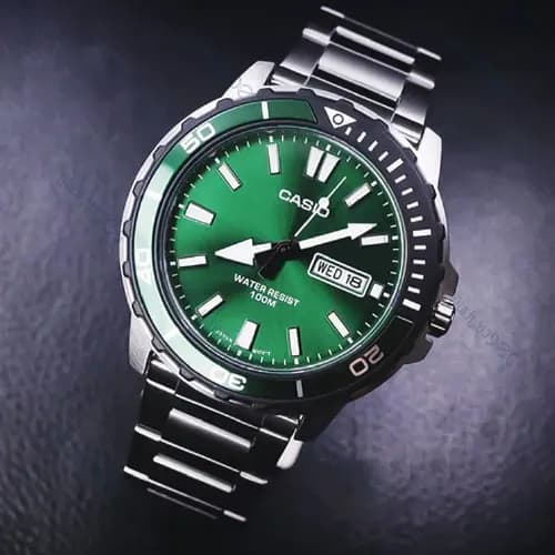 ساعت مردانه کاسیو (Casio) اصل|مدل MTD-125D-3AVDF — تصویر ۵