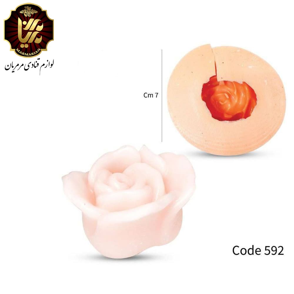 مولد شمع گل رز 3 بعدی کد 592
