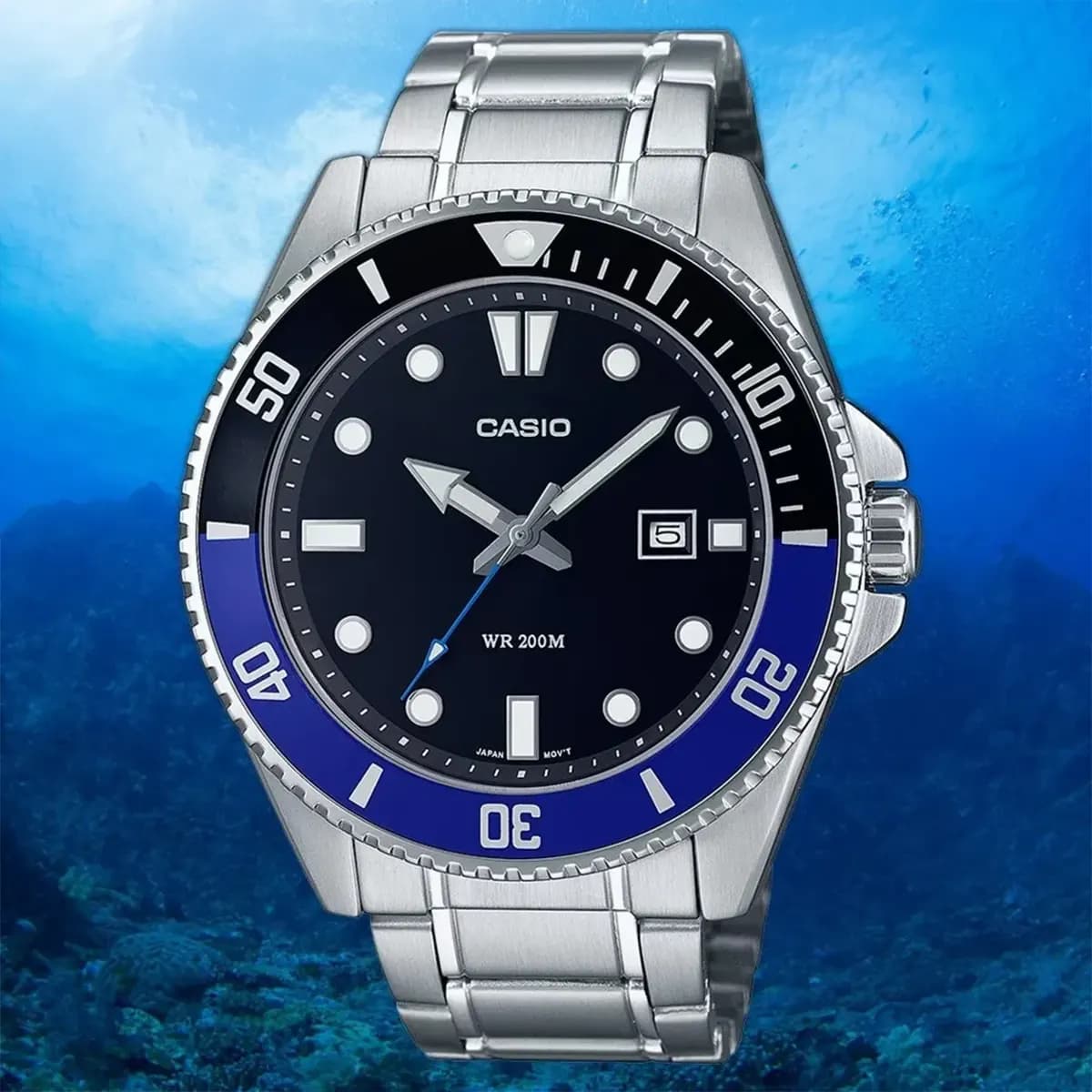 ساعت مردانه کاسیو (Casio) اصل|مدل MDV-107D-1A2VDF — تصویر ۱۱