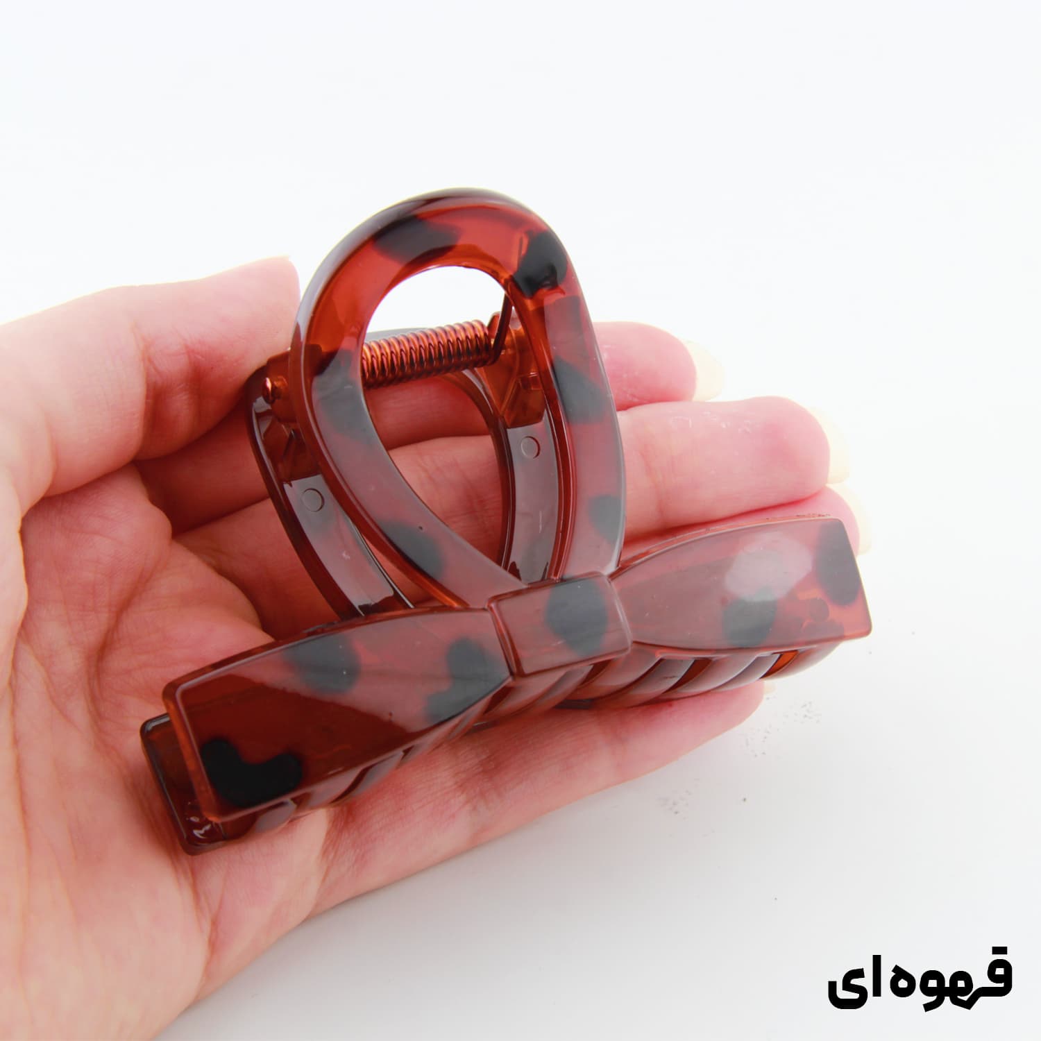 کلیپس دخترانه مدل پاپیون خال خالی جدید — تصویر ۳