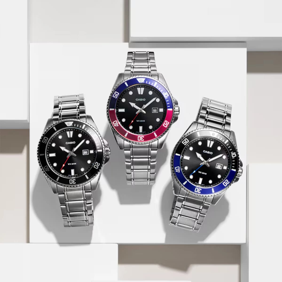 ساعت مردانه کاسیو (Casio) اصل|مدل MDV-107D-1A1VDF — تصویر ۹