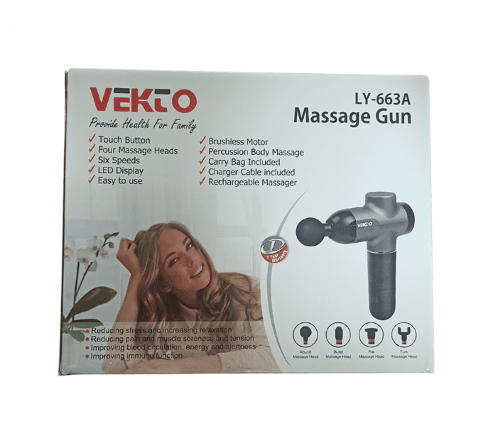 ماساژور تفنگی شارژی وکتو VEKTO مدل LY-663A — تصویر ۴