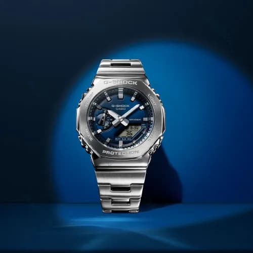 ساعت مردانه کاسیو (Casio) اصل|مدل GM-2110D-2BDR — تصویر ۵