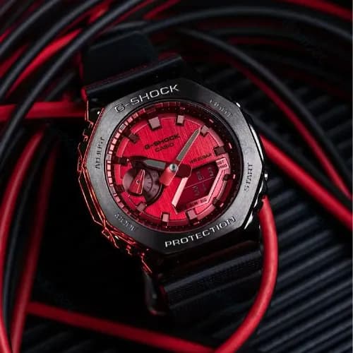 ساعت مردانه کاسیو (Casio) اصل|مدل GM-2100B-4ADR — تصویر ۵