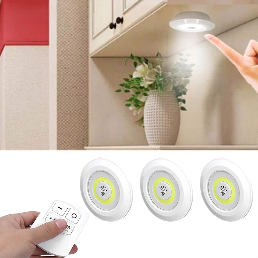 لامپ اضطراری LED ریموت‌دار (۳ عددی) هوشمند
