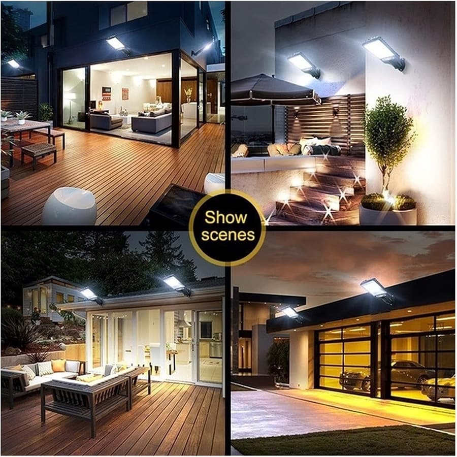 چراغ خورشیدی دیواری سنسوردار Super Bright قدرتمند — تصویر ۵