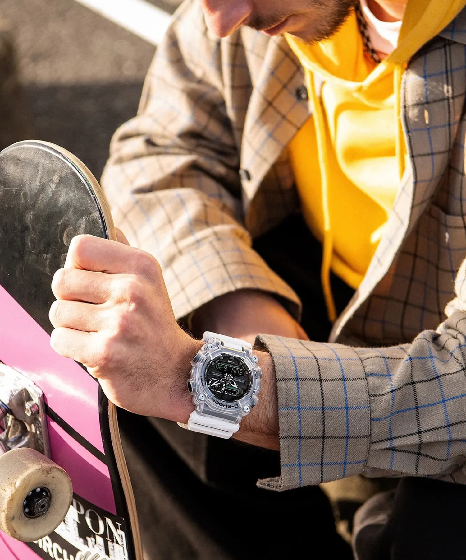 ساعت مردانه کاسیو (Casio) اصل|مدل GA-900SKL-7ADR — تصویر ۱۰