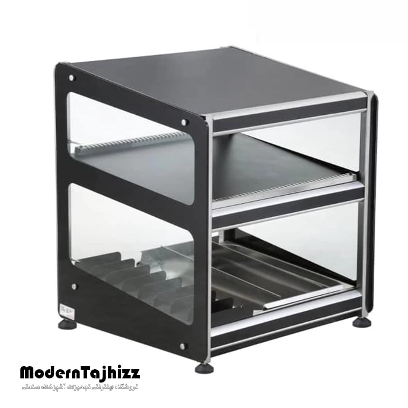 شوت (گرمکن) سیب زمینی دو طبقه دور شیشه طرح هتکو مکث سیلور MAX SILVER