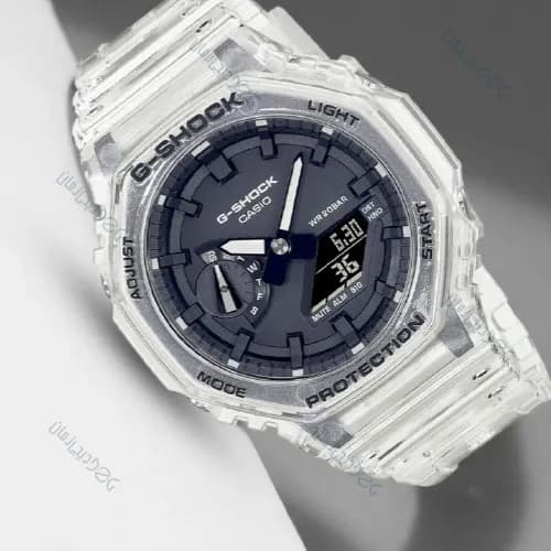 ساعت مردانه کاسیو (Casio) اصل|مدل GA-2100SKE-7ADR — تصویر ۵