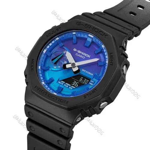 ساعت مردانه کاسیو (Casio) اصل|مدل GA-2100FL-1ADR — تصویر ۲