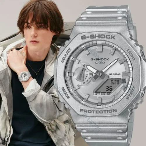 ساعت مردانه کاسیو (Casio) اصل|مدل GA-2100FF-8ADR — تصویر ۵