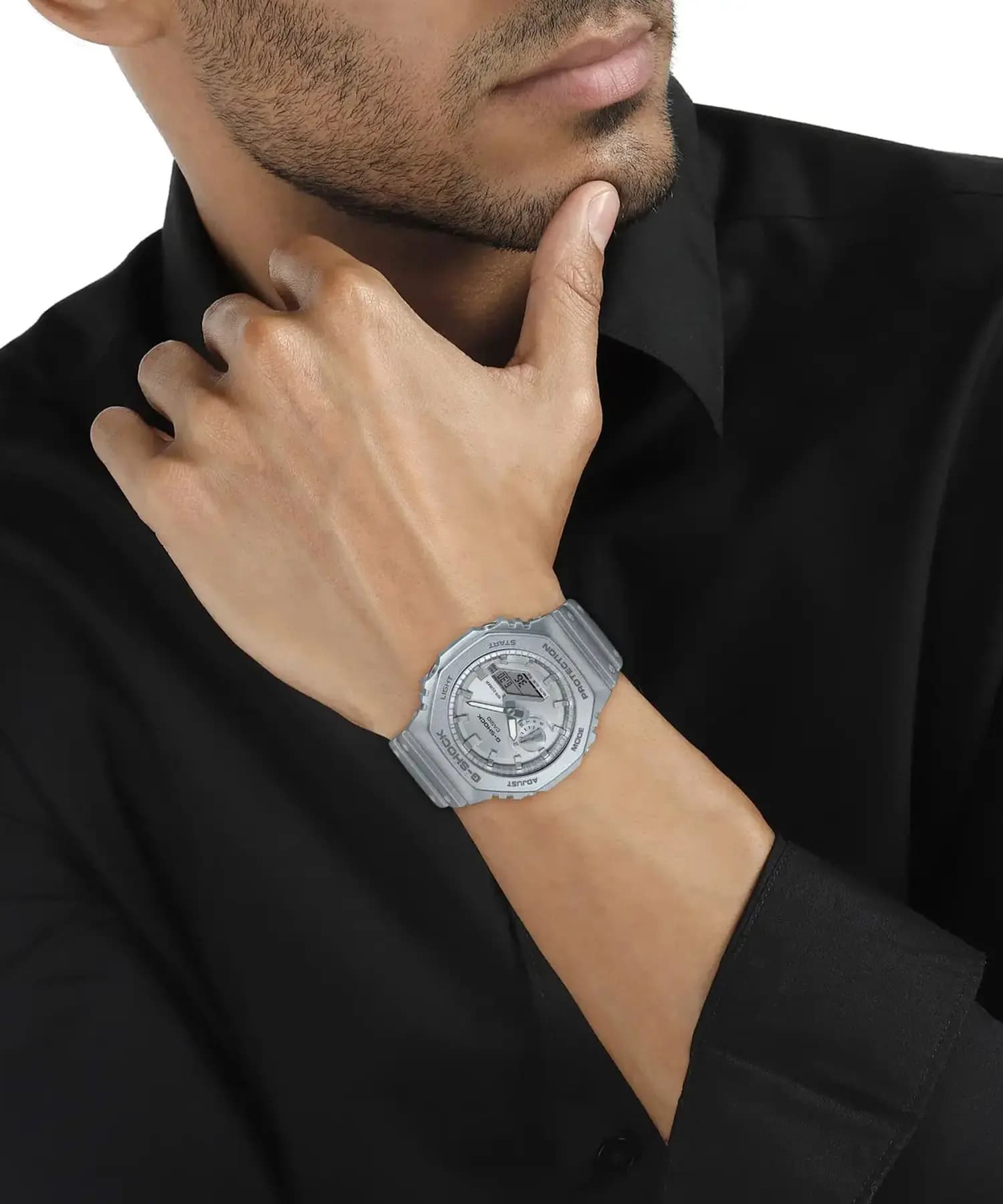 ساعت مردانه کاسیو (Casio) اصل|مدل GA-2100FF-8ADR — تصویر ۱۰