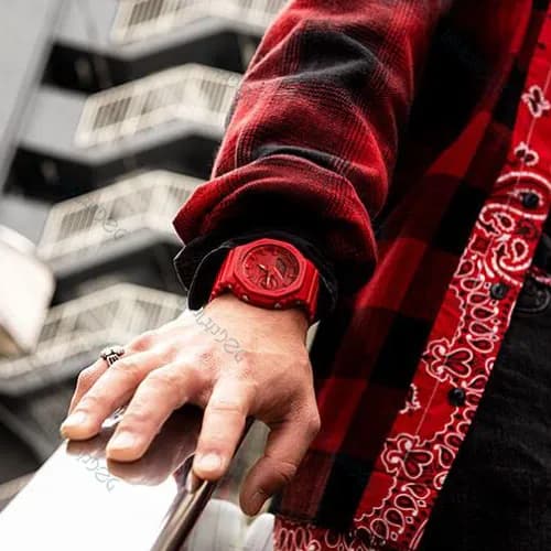 ساعت زنانه و مردانه کاسیو (Casio) اصل|مدل GA-2100-4ADR — تصویر ۴