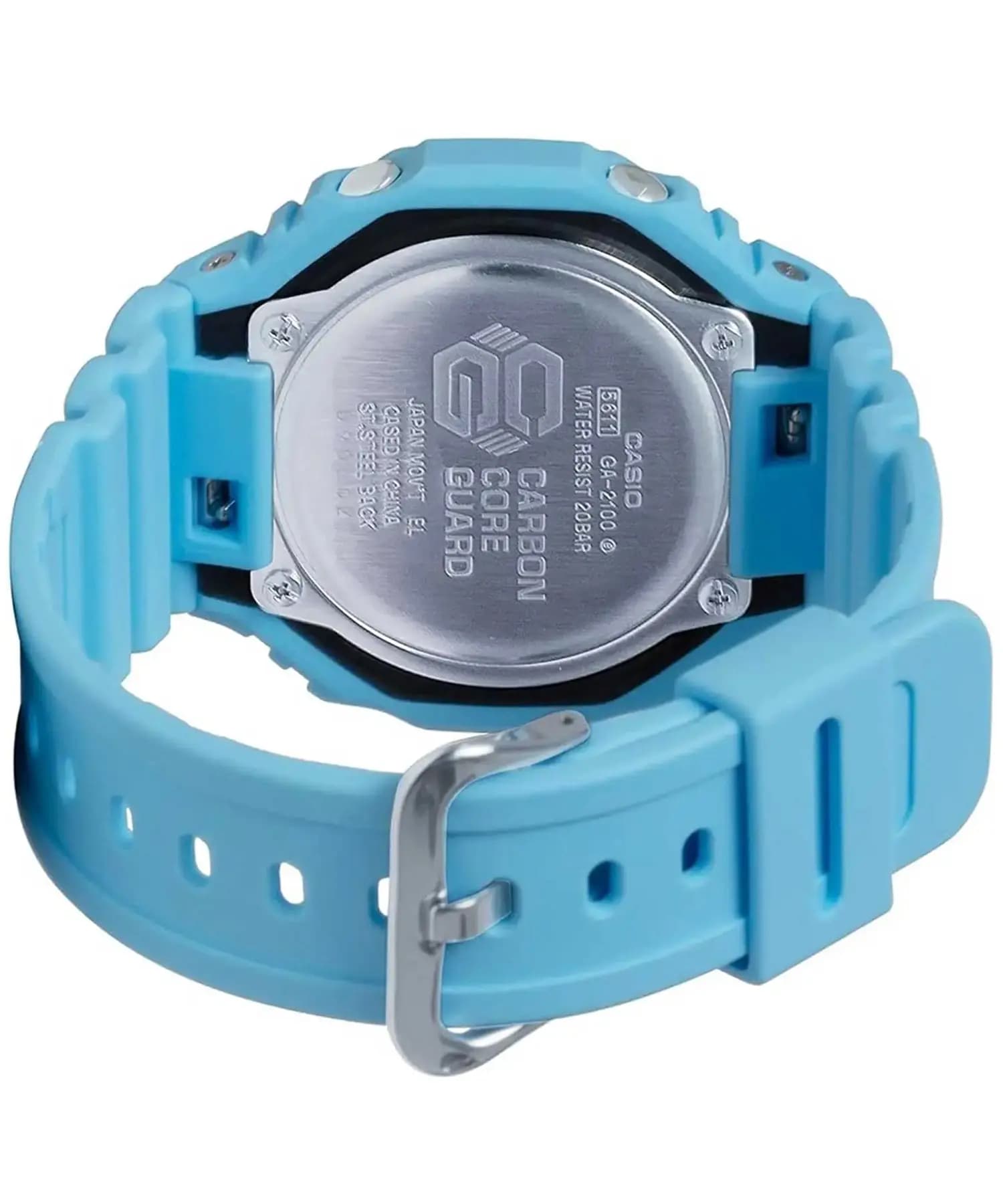 ساعت مردانه کاسیو (Casio) اصل|مدل GA-2100-2A2DR — تصویر ۱۱