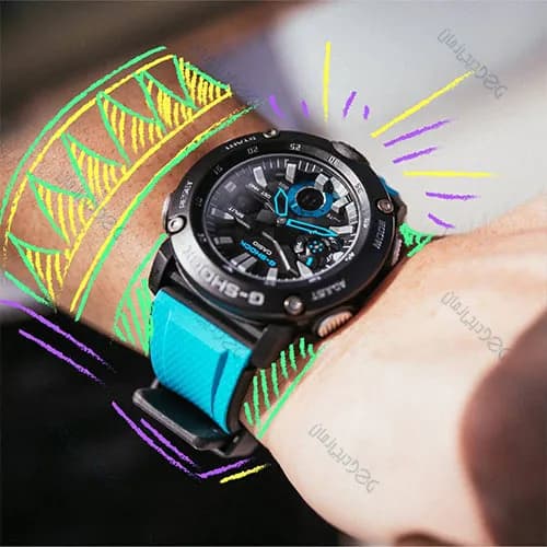 ساعت مردانه کاسیو (Casio) اصل|مدل GA-2000-1A2DR — تصویر ۴