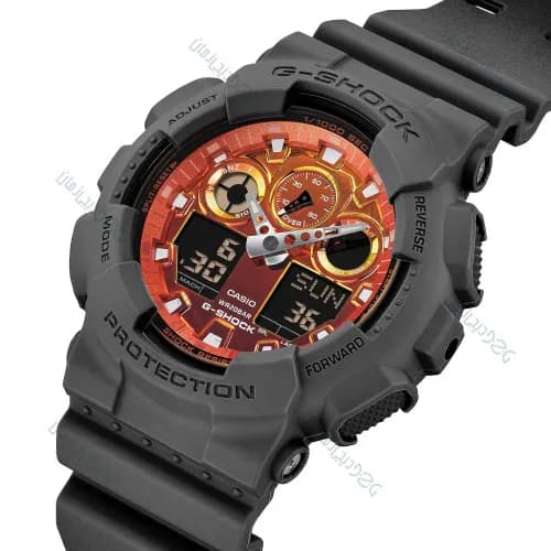 ساعت مردانه کاسیو (Casio) اصل|مدل GA-100FL-8ADR — تصویر ۲