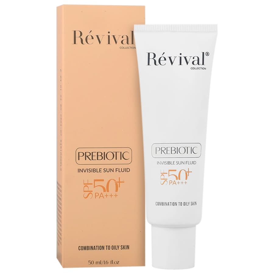 فلوئید ضد آفتاب پروبیوتیک SPF50 کلکسیون رویوال مناسب پوست چرب 50 میلی لیتری