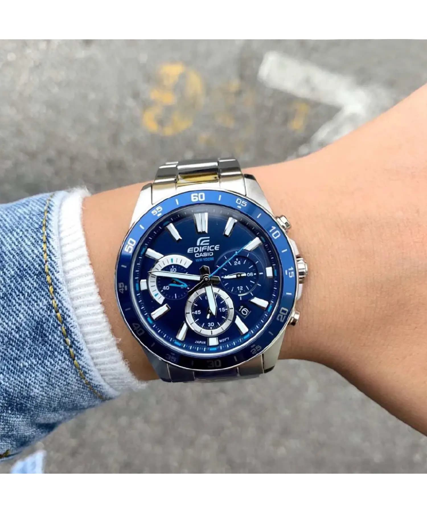 ساعت مردانه کاسیو (Casio) اصل|مدل EFV-570D-2AVUDF — تصویر ۱۱