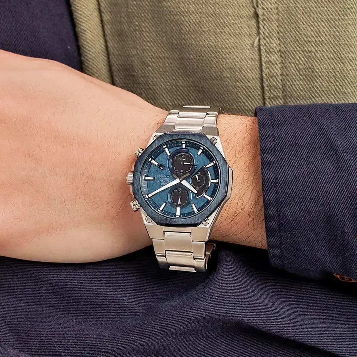 ساعت مردانه کاسیو (Casio) اصل|مدل EFS-S570DB-2AUDF — تصویر ۷