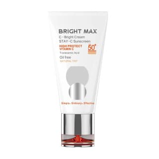 کرم ضد آفتاب رنگی برایت مکس دارای SPF50 حاوی ویتامین C حجم 50 میل