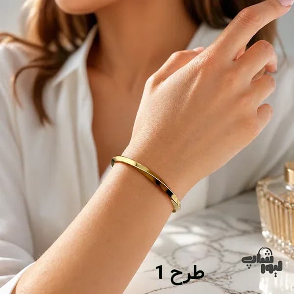 دستبند بنگل‌ مینیمال لوکس کد 940 — تصویر ۲