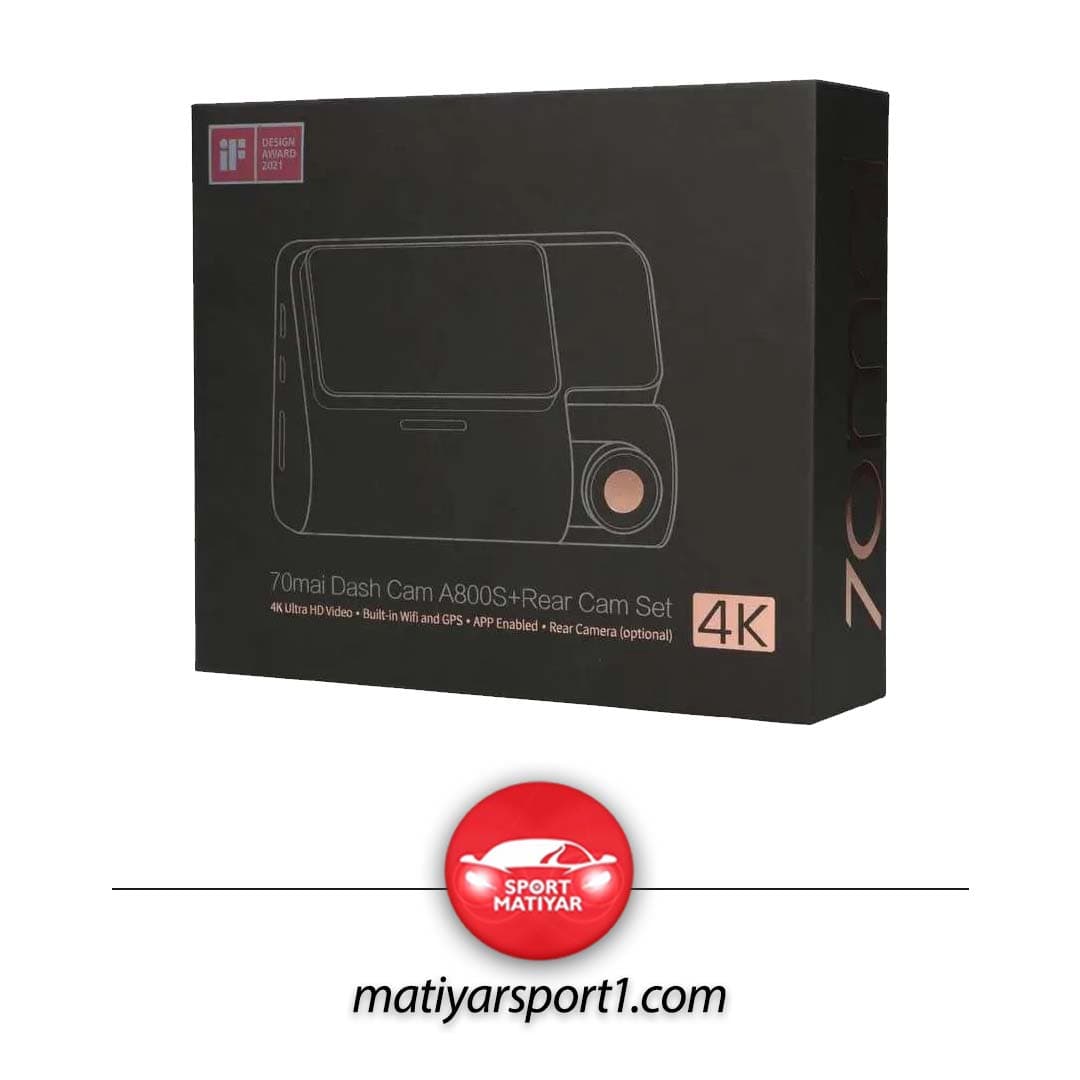 دوربین ثبت وقایع خودرو سونتی می شیائومی مدل 70mai Dash camera A800S + Rear camera set Xiaomi