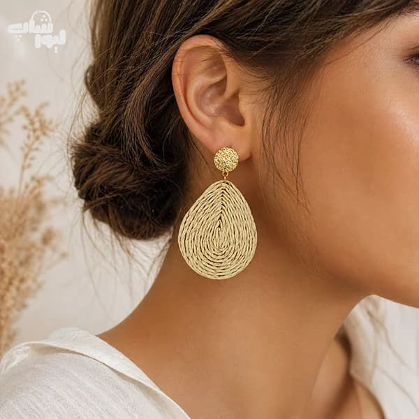 گوشواره ترند مدل حصیری کد 760