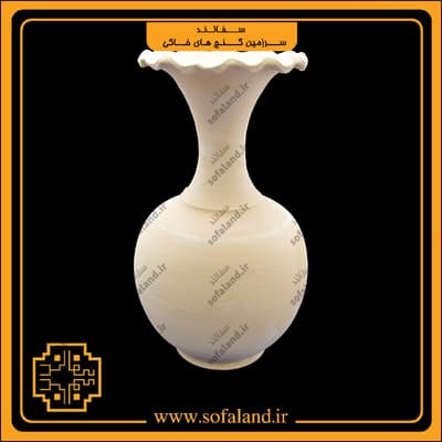 گلدان توپی لب چین سفالند