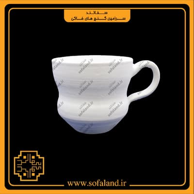 فنجان و نعلبکی کمر باریک سفالند — تصویر ۲