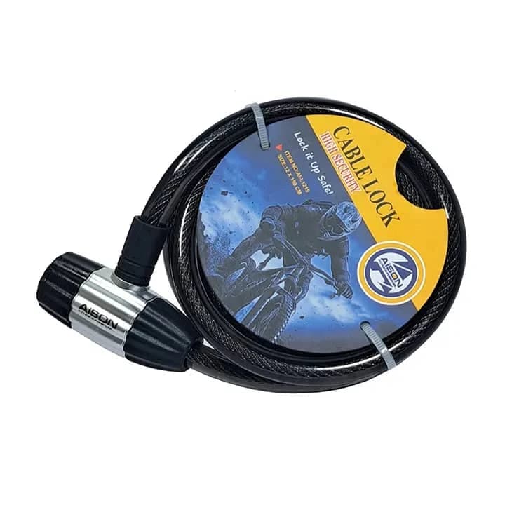 قفل دوچرخه سیم بکسلی آیسون مدل AI-L 1215