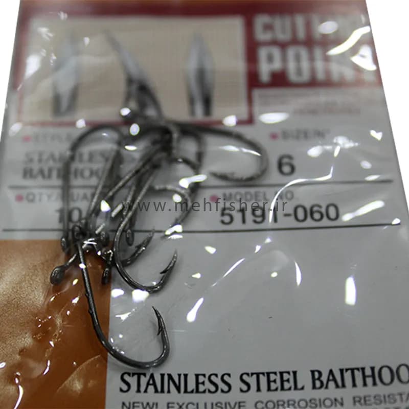 قلاب ماهیگیری Owner Cuting Point مدل 5191-060 سایز 8 — تصویر ۵