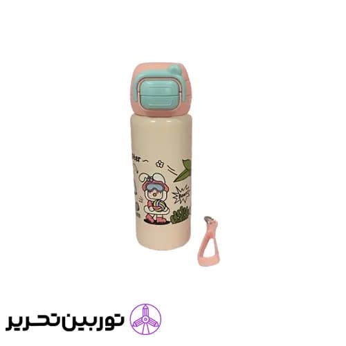تراول ماگ کارتونی پاستلی713-4 – 500میل – رنگ صورتی